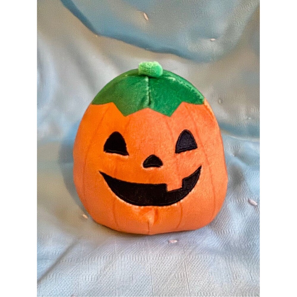 Squishmallows Pumpkin Jack-o-lantern 4” Halloween Capsule Plushie Collectible